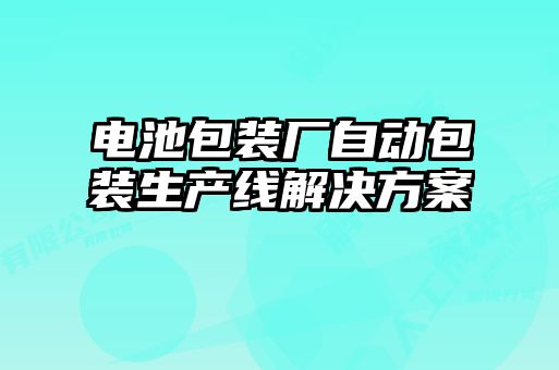 電池包裝廠自動(dòng)包裝生產(chǎn)線(xiàn)解決方案