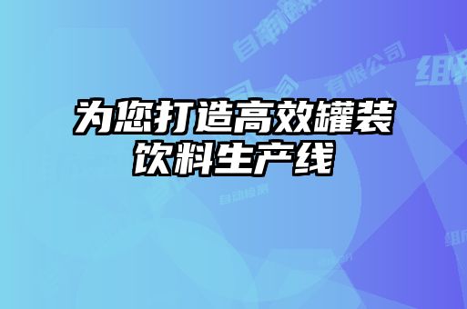 為您打造高效罐裝飲料生產(chǎn)線(xiàn)