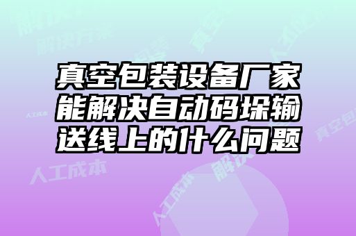 真空包裝設(shè)備廠(chǎng)家能解決自動(dòng)碼垛輸送線(xiàn)上的什么問(wèn)題