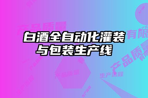 白酒全自動化灌裝與包裝生產(chǎn)線